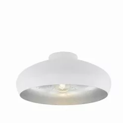 MOGANO Menny.E27 60W fehér/ezüst 40cm