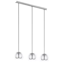 ROCAMAR Függ.E27 3x60W króm/átl.bura