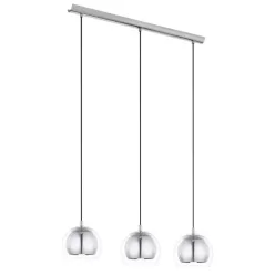 ROCAMAR Függ.E27 3x60W króm/átl.bura
