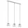 ROCAMAR Függ.E27 3x60W króm/átl.bura
