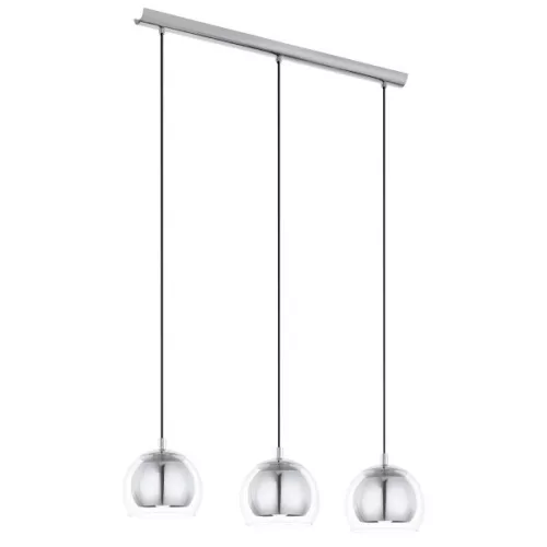 ROCAMAR Függ.E27 3x60W króm/átl.bura