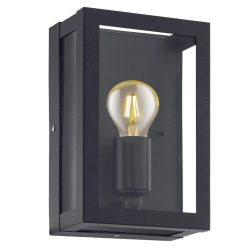   ALAMONTE kültéri fali lámpatest  E27 1x60W IP44 fekete/üveg