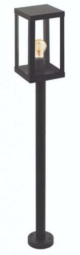 ALAMONTE kültéri álló lámpatest E27 1x60W  IP44 fekete/üveg