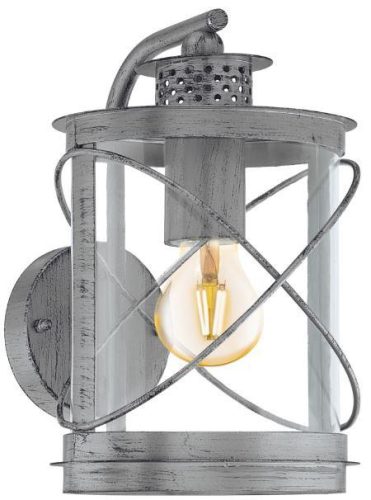 HILBRUN kültéri  fali lámpatest  E27 1x60W IP44 antik ezüst