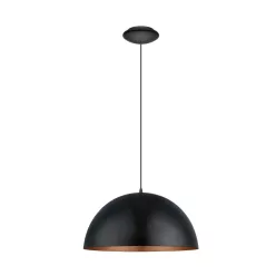 Gaetano Függeszték E27 60W fekete/réz