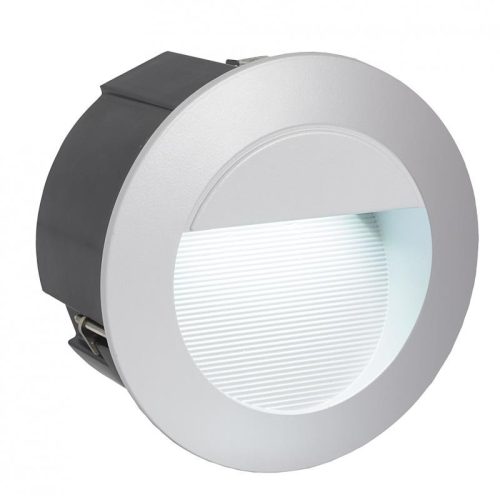 ZIMBA-LED kültéri falbaépithető LED-es süllyesztett lámpa 2,5W ezüst IP65