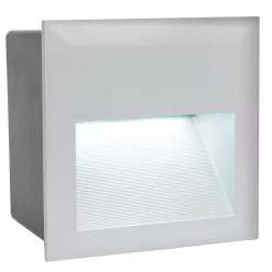   ZIMBA-LED kültéri falbaépithető LED-es süllyesztett lámpa 3,7W ezüst IP65