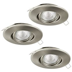   Tedo LED beépíthető GU10 3x5W 3000K króm dimmelhető 3 lépésben