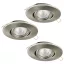 Tedo LED beépíthető GU10 3x5W 3000K matt nikkel dimmelhető 3 lépésben