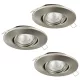 Tedo LED beépíthető GU10 3x5W 3000K matt nikkel dimmelhető 3 lépésben