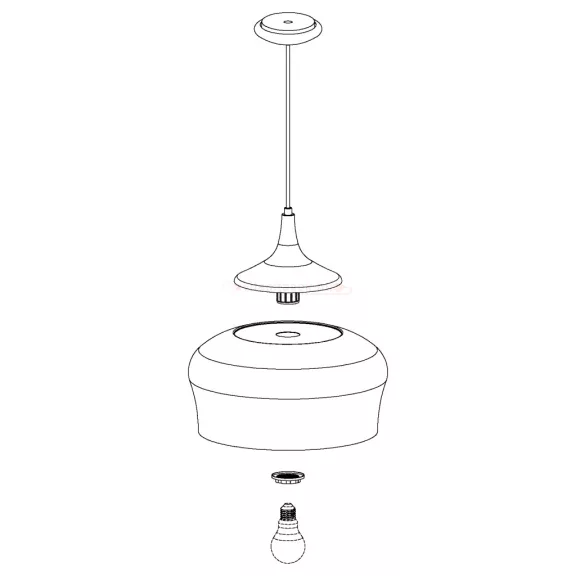 Obregon függeszték acél krém, tölgy 1100mm/350mm