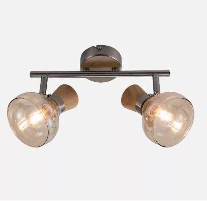 Addy 2 tölgyfa fali/mennyezeti lámpa