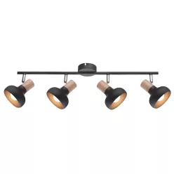 Addy fekete fali lámpatest 4xE14