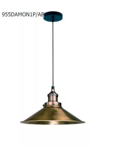 DAMON függeszték 1xE27 antik bronz