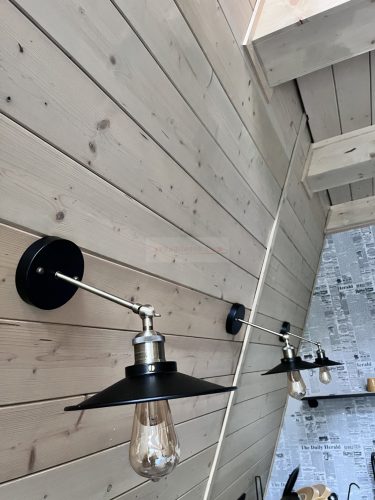 DAMON fali lámpa fekete átmérő 230 1XE27