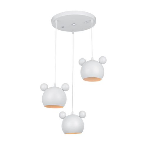 Mickey fehér mennyezeti lámpa 3xE14