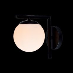 RITA fali lámpa fekete, üveges