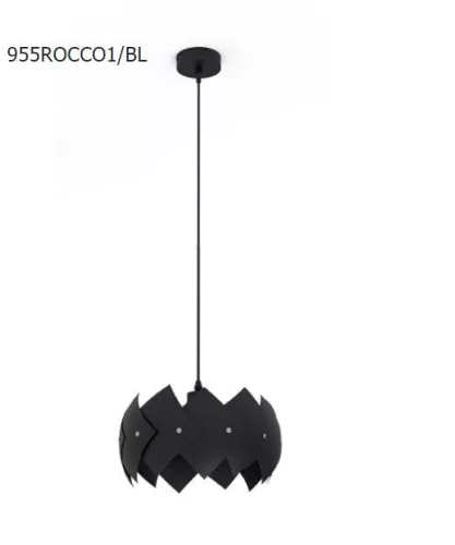 ROCCO függeszték 1XE27 fekete