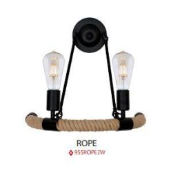 Rope fali lámpa 400x400mm E27