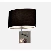 Tomy oldalfali lámpa 1XE27 + 1W LED 4000K sötét szürke