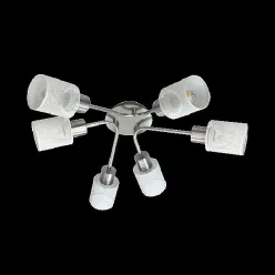   YOLI CEILING 6 égős mennyezeti lámpa Fehér / szatén nikkel