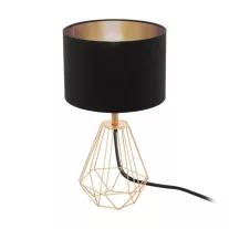 Carlton 2 Asztali E14 1x60W vöréz/fekete