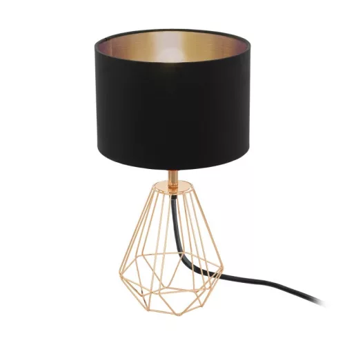 Carlton 2 Asztali E14 1x60W vöréz/fekete
