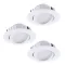 Pineda LED beépíthető kerek 3x6W 8,4cm fehér