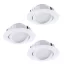 Pineda LED beépíthető kerek 3x6W 8,4cm fehér