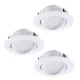 Pineda LED beépíthető kerek 3x6W 8,4cm fehér