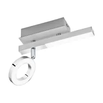 Cardillio1 LED fali 1x3,2W+1x2,2W alu/kr