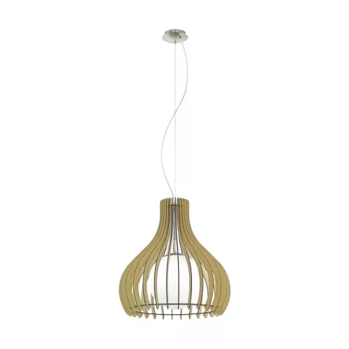 Tindori függeszték E27 1x60W 50cm juhar