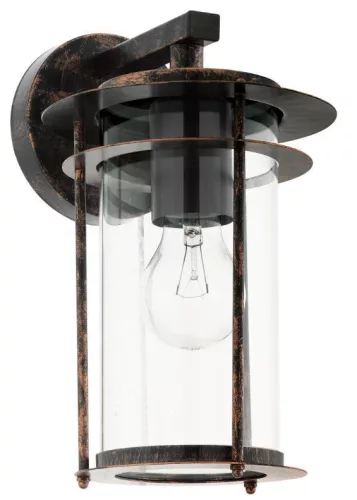 VALDEO kültéri fali lámpatest E27 1x60W IP44 antikréz