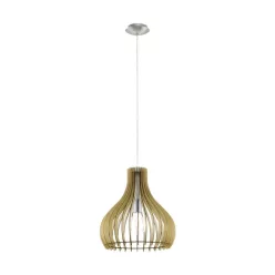 Tindori függeszték E27 1x60W 38cm juhar