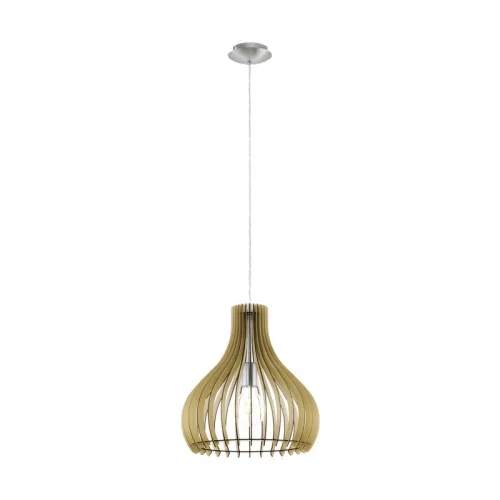 Tindori függeszték E27 1x60W 38cm juhar