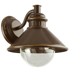   ALBECETE kültéri fali lámpatest E27 1x40W IP44 barna/vörösréz