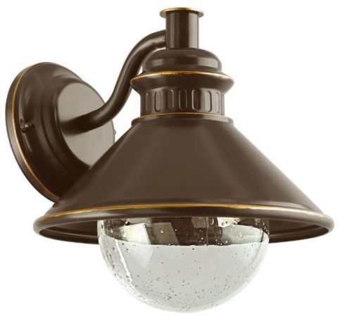 ALBECETE kültéri fali lámpatest E27 1x40W IP44 barna/vörösréz