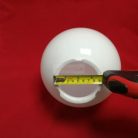 Kültéri lámpa falra, oszlopra PMMA 200mm opál