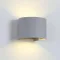 Állítható sugárzású kültéri LED-es fali lámpatest  2x5W  IP54 szürke kör
