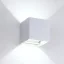 Állítható sugárzású kültéri LED-es fali lámpatest  2x5W  IP54 fehér szögletes