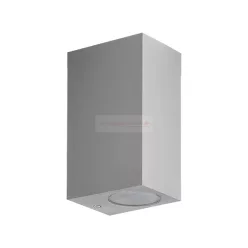 Homlokzati lámpa le-fel 2xGu-10 szürke IP54