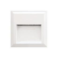   Lépcsővilágító oldalfali LED lámpa 1,5W - négyzet - fehér - természetes fehér - IP65