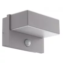   AZZINANO  kültéri fali LED lámpatest 2x5,6W IP44 szenzoros ezüst Azzinano