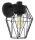 CANOVE kültéri fali lámpatest E27 1x60W IP44 fekete/ áttetsző