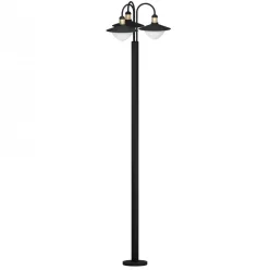   SIRMIONE Kültéri álló  lámpatest E27/3 3x60W IP44 fekete/arany/fehér