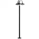 SIRMIONE Kültéri álló  lámpatest E27/3 3x60W IP44 fekete/arany/fehér