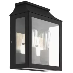   SONCINO kültéri fali lámpatest E27  2x60W fekete/áttetsző