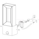 Riforano fali lámpa alumíniumöntvény fekete mozgásérzékelős