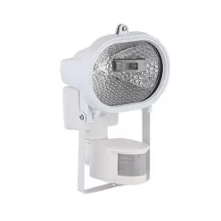  Led reflektor 7,5 W természetes fehér (fehér ház) mozgásérzékelővel