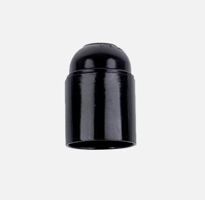 E-27 bakelit foglalat fekete